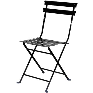 PAPERFLOW Outdoor-Klappstuhl EDEN 2er Set schwarz