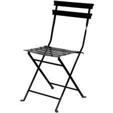 PAPERFLOW Outdoor-Klappstuhl EDEN 2er Set schwarz