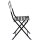 PAPERFLOW Outdoor-Klappstuhl EDEN 2er Set schwarz