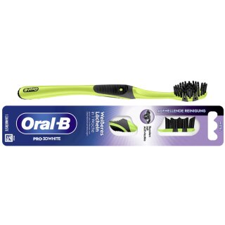 Oral-B Zahnbürste Pro-3D White Aktivkohle 40 mittel zufällige Farbe (1 Stück)