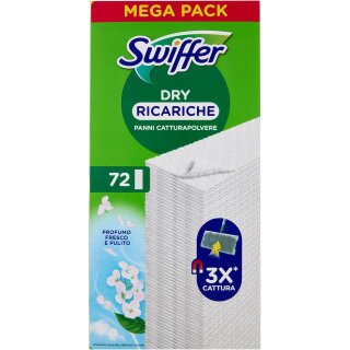 Swiffer Trocken-Bodenwischtücher mit Febrezeduft 72er Pack