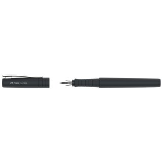 FABER-CASTELL Füllhalter POLY PEN schwarz B
