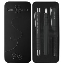 FABER-CASTELL Schreibgeräte-Set POLY BALL/PEN schwarz