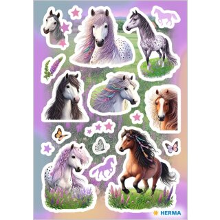 HERMA Sticker DECOR Pferdewelt Papier 3 Blatt à 18 Sticker