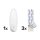 tesa Powerstrips Haken EXTRA LARGE Oval weiß 1 Haken und 3 Strips