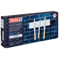 tesa KITCHEN Messerhalter weiß aus Aluminium