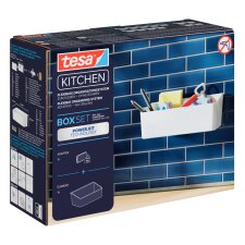 tesa KITCHEN Organisationsbox weiß aus Kunststoff