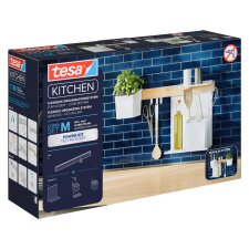 tesa KITCHEN Combi-Set M 7-teilig weiß aus Kunststoff