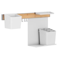 tesa KITCHEN Combi-Set M 7-teilig weiß aus Kunststoff