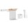 tesa KITCHEN Combi-Set L 8-teilig weiß aus Kunststoff