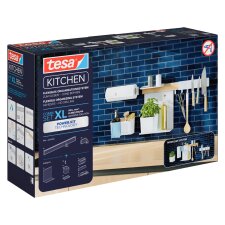 tesa KITCHEN Combi-Set XL 9-teilig weiß aus Kunststoff
