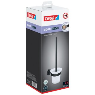tesa WC-Garnitur MOON BLACK schwarz