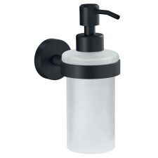 tesa Seifenspender MOON BLACK satiniertes Glas schwarz