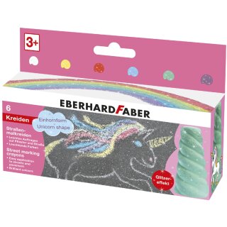 EBERHARD FABER Straßenmalkreide in Einhornform 6er Kartonetui