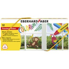 EBERHARD FABER Fenster-Wachsmalkreide 12er Kartonbox