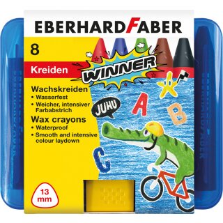EBERHARD FABER Dreikant-Wachsmalkreide WINNER 8er Etui