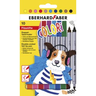 EBERHARD FABER Doppelfasermaler COLORI 10er Kartonetui