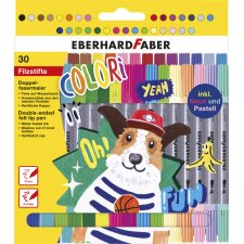 EBERHARD FABER Doppelfasermaler COLORI 30er Kartonetui