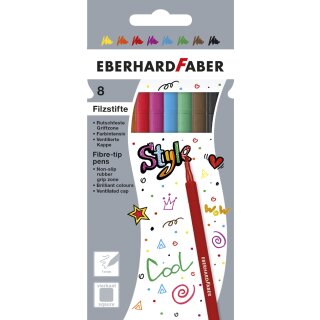 EBERHARD FABER Fasermaler 8er Kartonetui