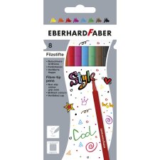 EBERHARD FABER Fasermaler 8er Kartonetui