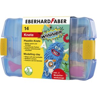 EBERHARD FABER Plastilin-Knete WINNER 14er Kunststoffbox