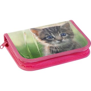 EBERHARD FABER Schüleretui Katze 42-teilig pink