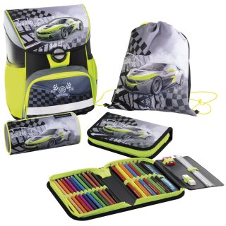 EBERHARD FABER Schulranzen-Set EFAlino Race Car 4-teilig