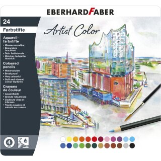 EBERHARD FABER Aquarellstift Artist Color 24er Metalletui