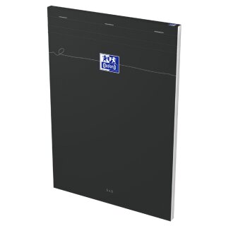 Oxford Notizblock Smart DIN A4 kariert 80 Blatt schwarz