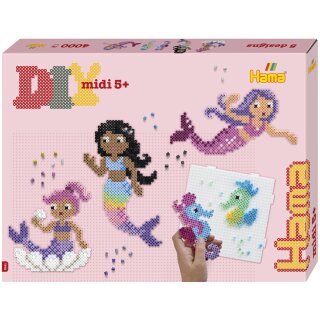 Hama Bügelperlen midi "Meerjungfrauen" Geschenkpackung