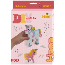 Hama Bügelperlen midi 3D "Einhörner"...