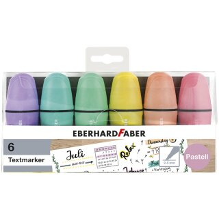 EBERHARD FABER Textmarker Mini Pastell 6er Etui