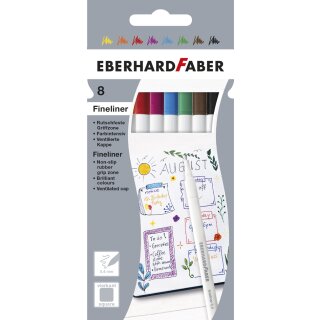 EBERHARD FABER Fineliner 8er Kartonetui
