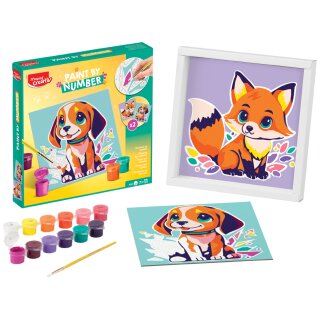 Maped Creativ Malset "Malen nach Zahlen" HUND/FUCHS