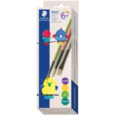STAEDTLER Synthetikhaarpinsel-Set Noris 3-teilig