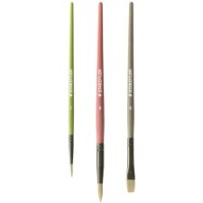 STAEDTLER Synthetikhaarpinsel-Set Noris 3-teilig