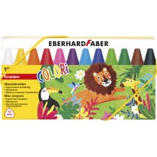 EBERHARD FABER Dreikant-Wachsmalkreide COLORI 12er Kartonbox