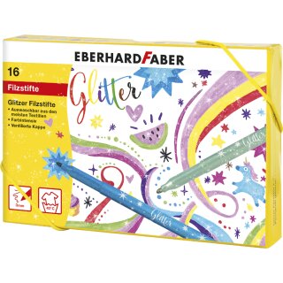 EBERHARD FABER Glitter-Fasermaler 16er Geschenkkarton