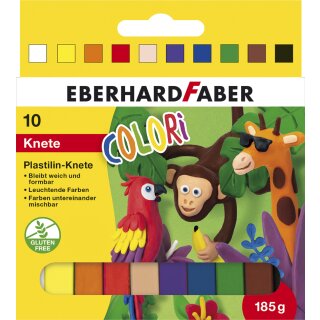 EBERHARD FABER Plastilin-Knete COLORI 10er Kartonetui