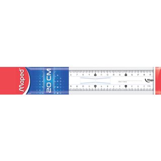 Maped Flachlineal Start 146 300 mm aus Kunststoff mit Griff