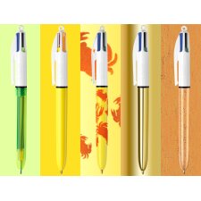 BIC Druckkugelschreiber 4 Colours Collector Box 15er Set