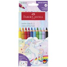 FABER-CASTELL Dreikant-Buntstifte Jumbo GRIP Einhorn 10...
