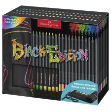 FABER-CASTELL Dreikant-Buntstifte Black Edition...