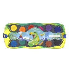 FABER-CASTELL Deckfarbkasten CONNECTOR Dino 12 Farben