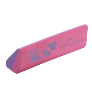 FABER-CASTELL Kunststoff-Radierer "Einhorn" pink/violett