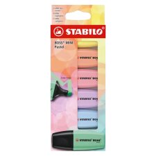 STABILO Textmarker BOSS MINI Pastel 6er Kartonetui
