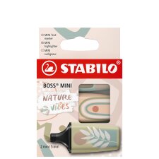 STABILO Textmarker BOSS MINI Naturevibes 3er Kartonetui
