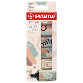 STABILO Textmarker BOSS MINI Naturevibes 6er Kartonetui
