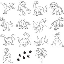 HEYDA Motivstempel-Set "Dinosaurier"...