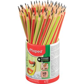 Maped Schreiblern-Bleistift KIDY learn 72er Köcher HB
